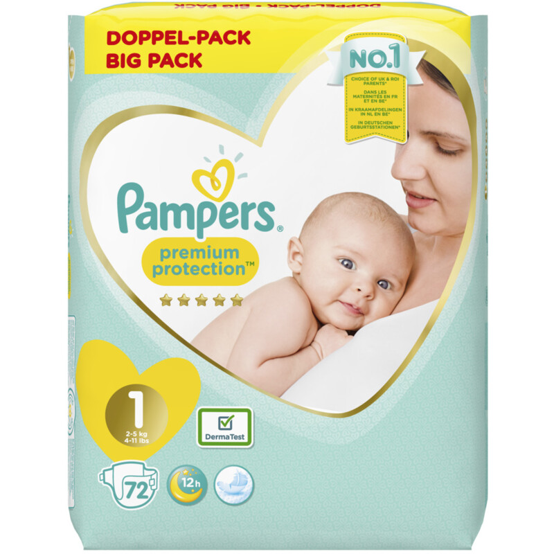 Een afbeelding van Pampers New Born jumbo pack Bel
