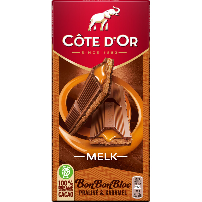 Bonbonbloc praline & karamel - 3415