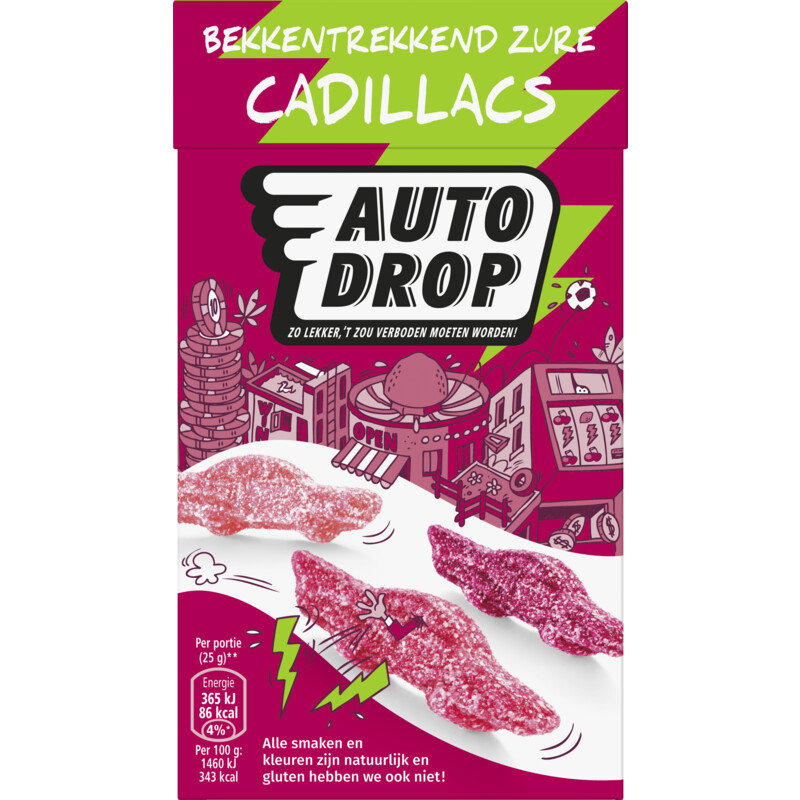 Een afbeelding van Autodrop Bekkentrekkend zure cadillacs