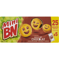 Een afbeelding van BN Mini biscuits chocolade