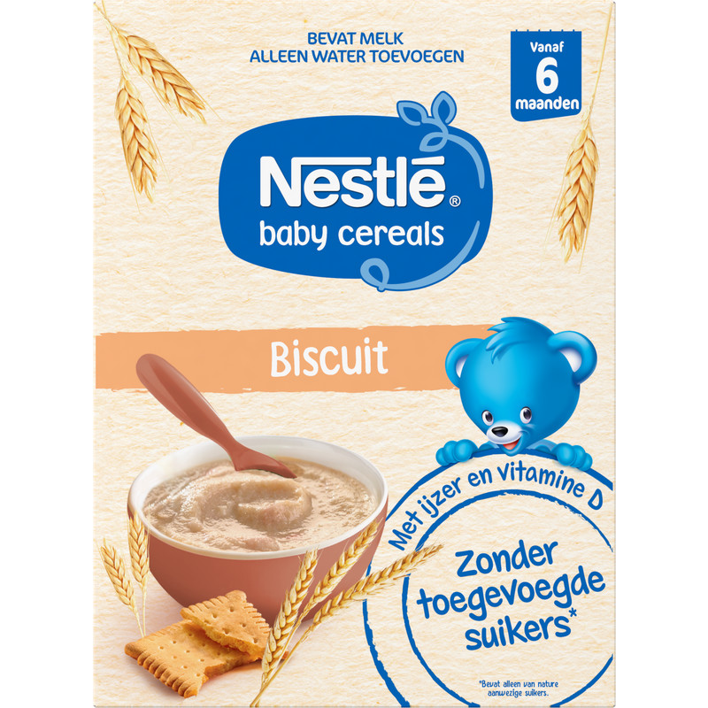 Een afbeelding van Nestlé Baby cereals biscuit 6+ mnd