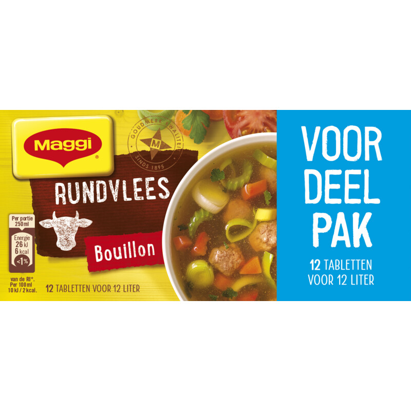 Een afbeelding van Maggi Bouillonblokjes rundvlees voordeelpak