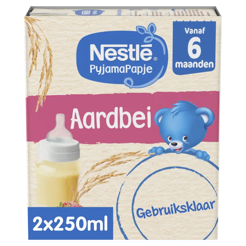 PyjamaPapje® Aardbei 6+ maanden baby pap
