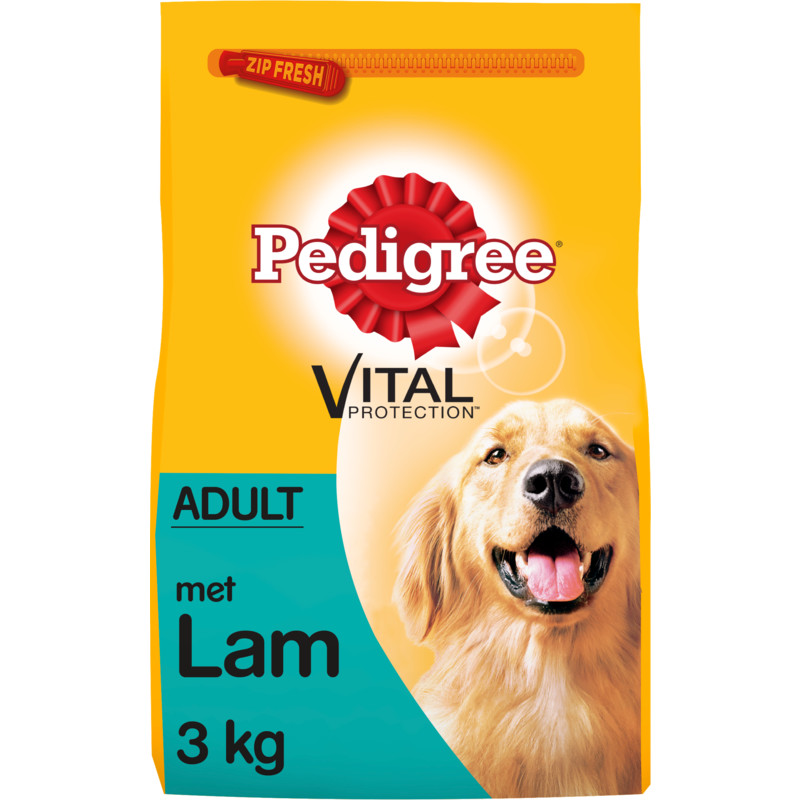 Een afbeelding van Pedigree Adult hondenbrokken lam
