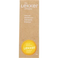 Een afbeelding van The Lekker Company Natural deodorant mandarin lemon