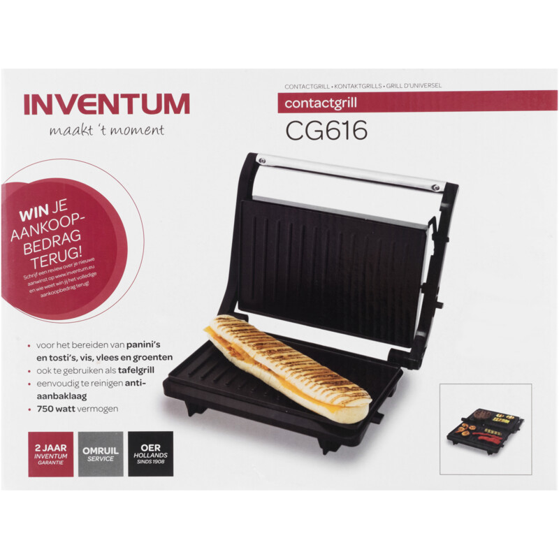 Schatting Bezem Meter Inventum Contactgrill CG616 bestellen | Albert Heijn