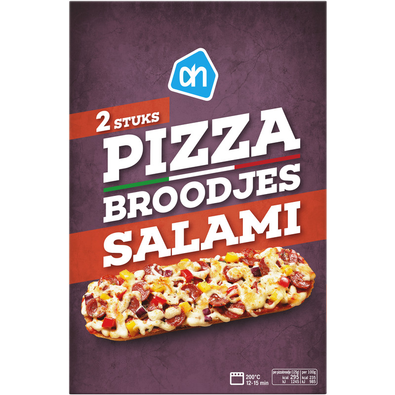 Aanbeveling Klem vasteland AH Pizzabroodjes salami bestellen | Albert Heijn