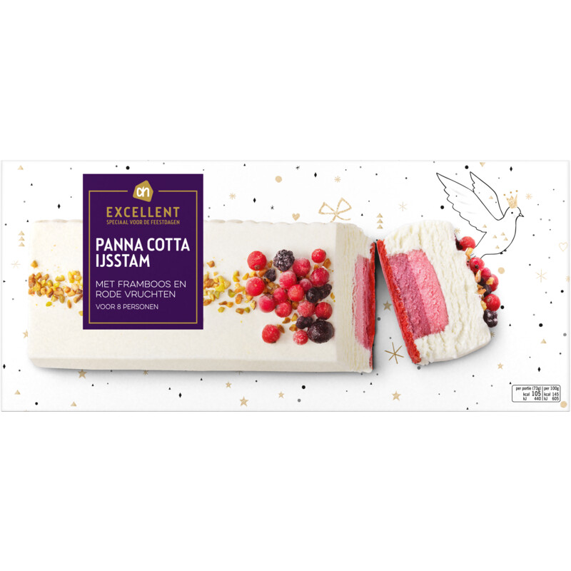 Een afbeelding van AH Excellent Ah ijsstam panna cotta framb