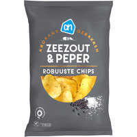 Een afbeelding van AH Robuuste chips zeezout en peper
