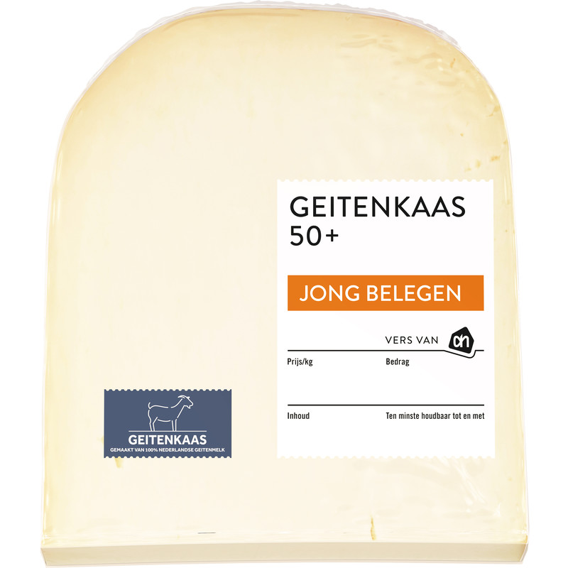Een afbeelding van AH Geitenkaas jong belegen 50+ stuk