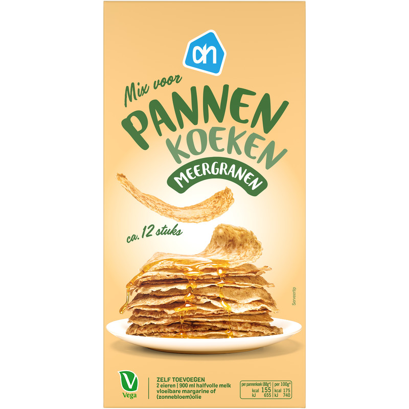 Een afbeelding van AH Mix voor pannenkoeken meergranen