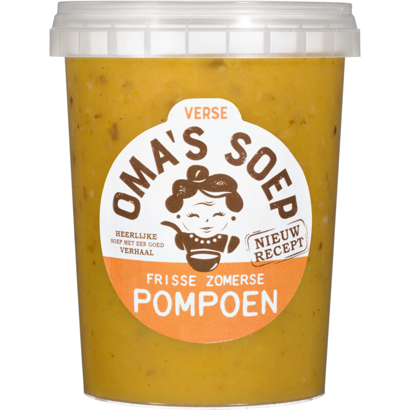 Een afbeelding van Oma's Oma soep pompoen  fris