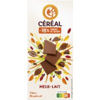 Een afbeelding van Céréal Chocoladetablet melk minder suikers