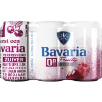 Een afbeelding van Bavaria 0.0% fruity rosé blik alcoholvrij bier