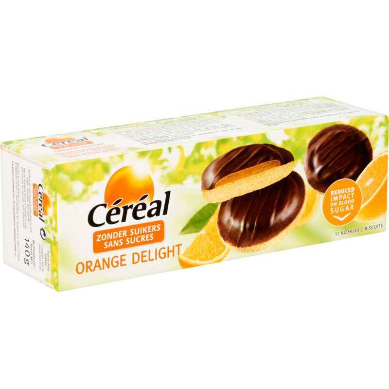 Een afbeelding van Céréal Orange delight koek zonder suikers bel