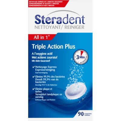 pdp-image-Steradent Kunstgebit reiniger triple action plus