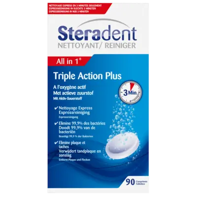 pdp-image-Steradent Kunstgebit reiniger triple action plus
