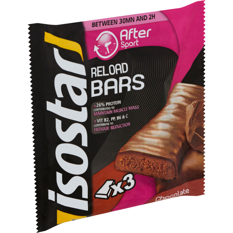 Een afbeelding van Isostar After sport recovery bar chocolate