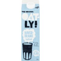 Een afbeelding van Oatly! Haverdrank halfvol