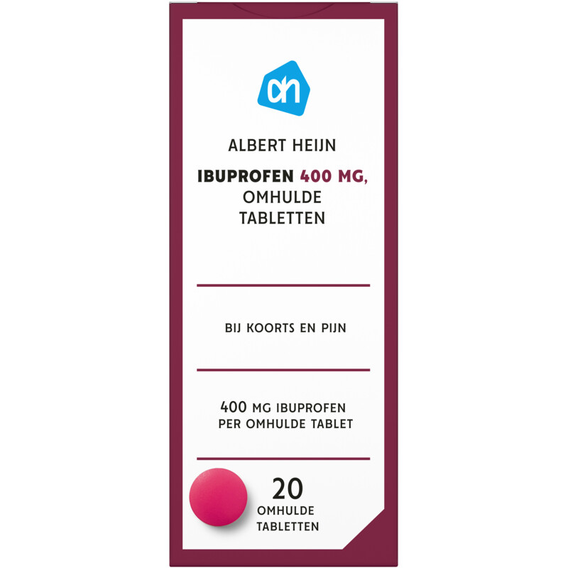 Een afbeelding van AH Ibuprofen 400mg omhulde tabletten