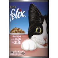 Een afbeelding van Felix Met zalm & forel in gelei kattenvoer nat