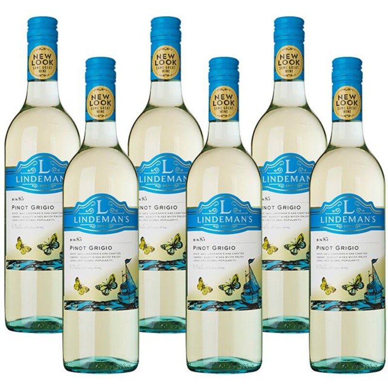Een afbeelding van Lindeman's Bin 85 pinot grigio doos