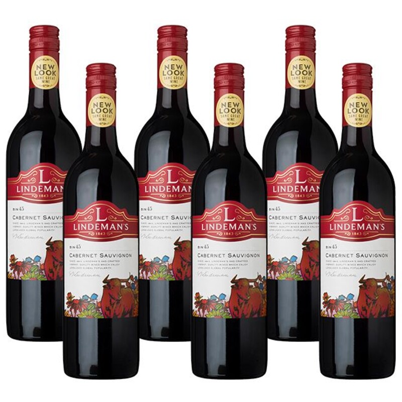 Een afbeelding van Lindeman's Bin 45 cabernet sauvignon doos