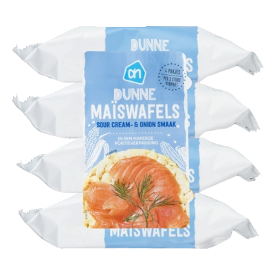 pdp-image-AH Dunne maiswafels sour cream 4-pack