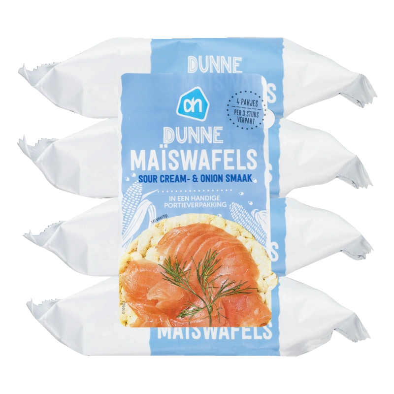 AH Dunne maiswafels sour cream 4-pack