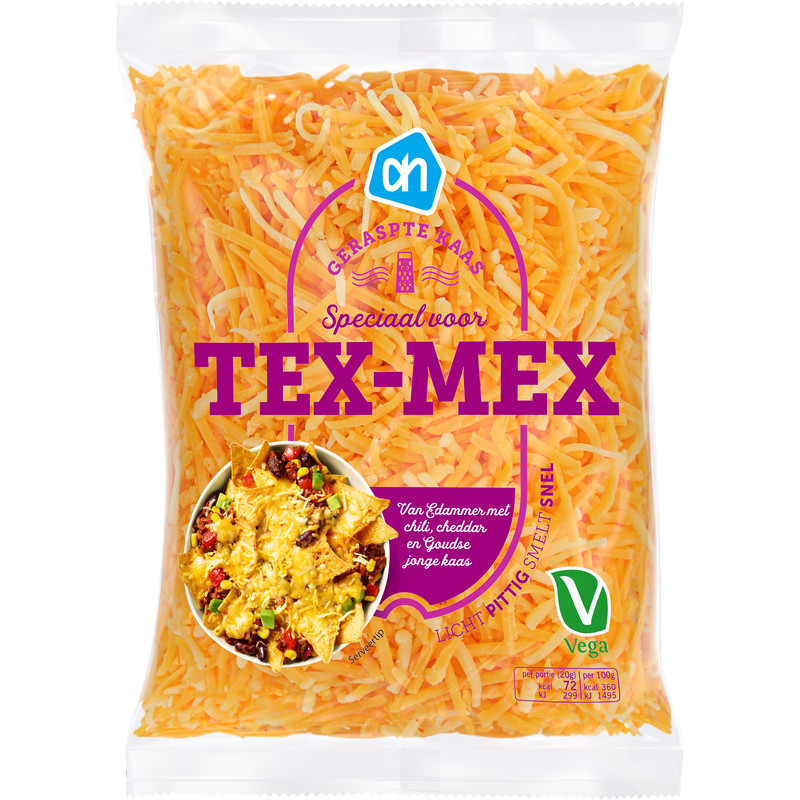 Een afbeelding van AH Tex-mex geraspte kaas
