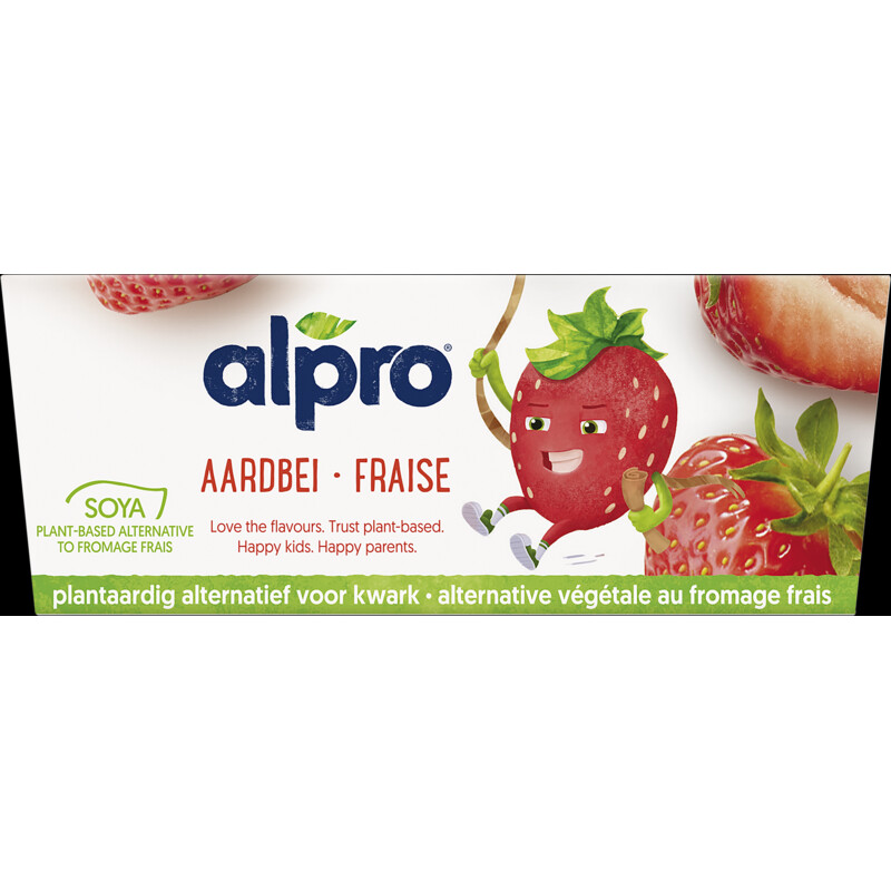 Een afbeelding van Alpro KidsPlant Variatie op kwark Aardb