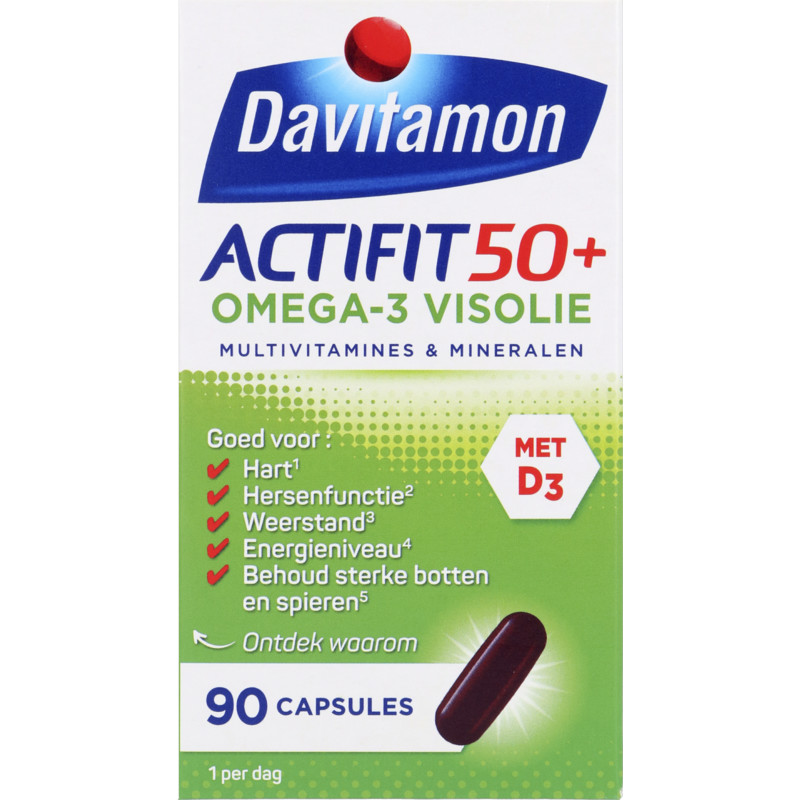 Een afbeelding van Davitamon Actifit 50+ omega3