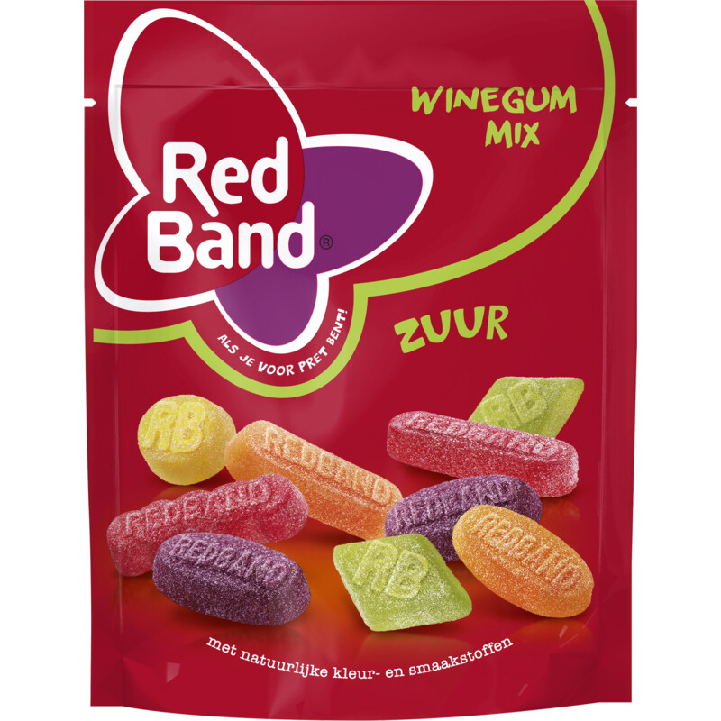 Een afbeelding van Red Band Winegum zuur