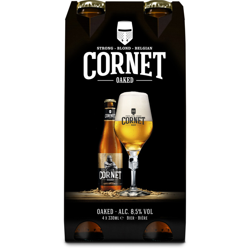 Een afbeelding van Cornet Oaked blond bier 4-pack