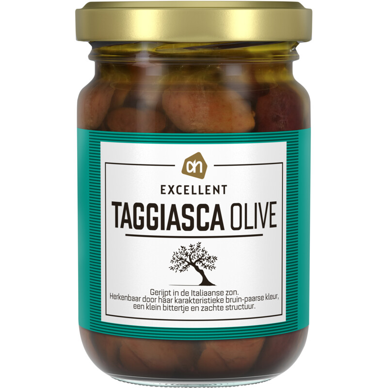 Een afbeelding van AH Zongerijpte olijven taggia
