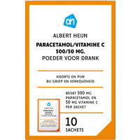 Een afbeelding van AH Paracetamol met vitamine C 500/50mg