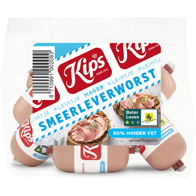 Een afbeelding van Kips Smeerleverworst kleintje mager