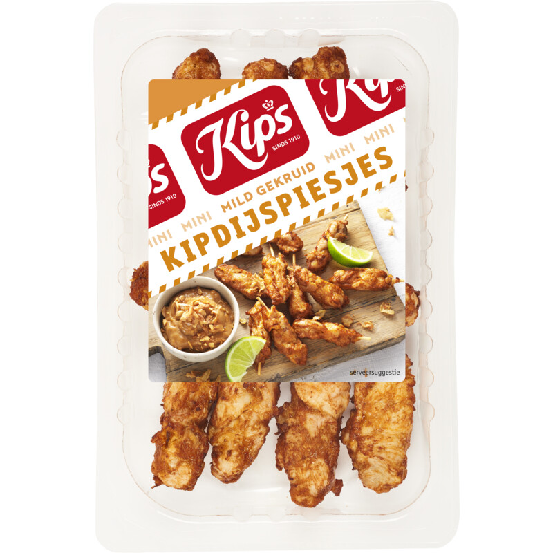 Een afbeelding van Kips Kipdijspiesjes mini mild gekruid