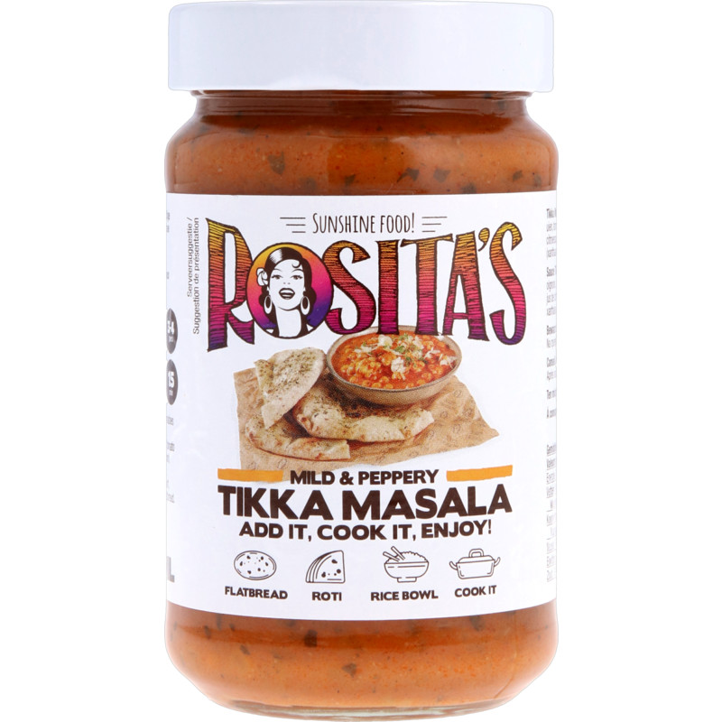 Een afbeelding van Rosita's Tikka masala saus
