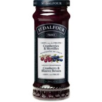 Een afbeelding van St. Dalfour Vruchtenspread Cranberry Blauwe Bes