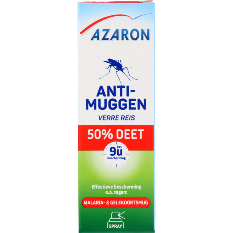 Klem Wijzer modder Azaron Anti muggen 50% deet spray bestellen | Albert Heijn