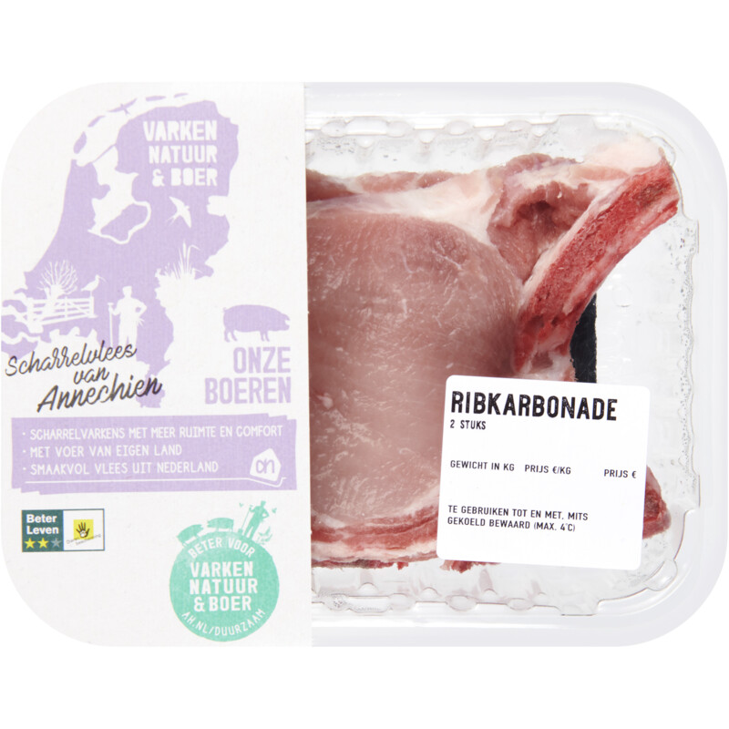 Een afbeelding van Ah  Ribkarbonade 2 stuks