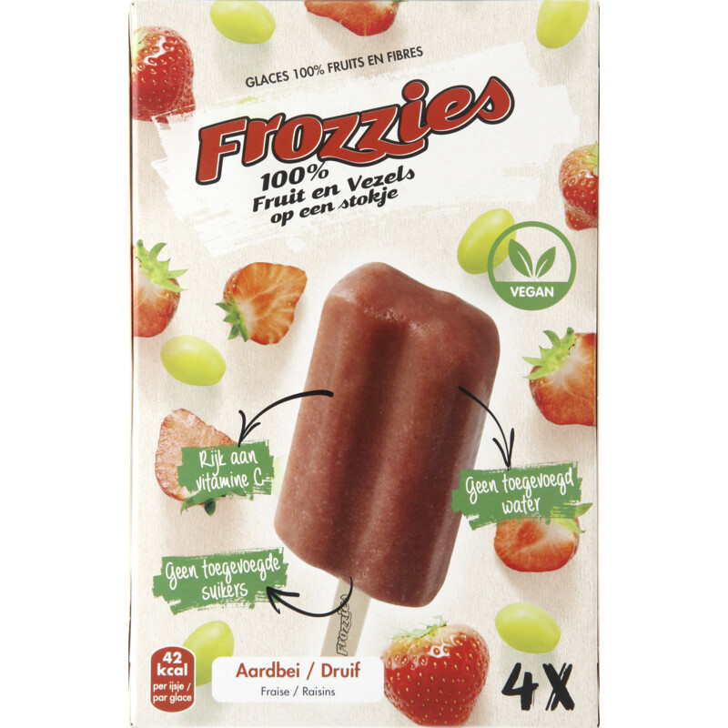 Een afbeelding van Frozzies Aardbei - Druif