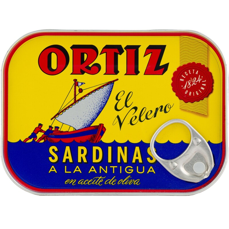 Een afbeelding van Ortiz Sardines borrelblikje