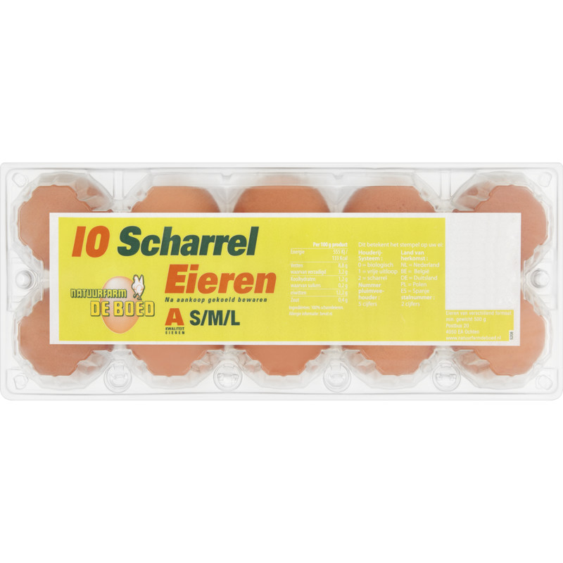 Natuurfarm de Boed 10 Scharrel Eieren bestellen | Albert Heijn