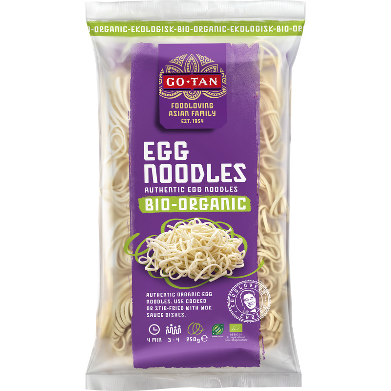 Een afbeelding van Go-Tan Egg noodles organic