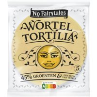 Een afbeelding van No Fairytales Wortel tortilla wrap