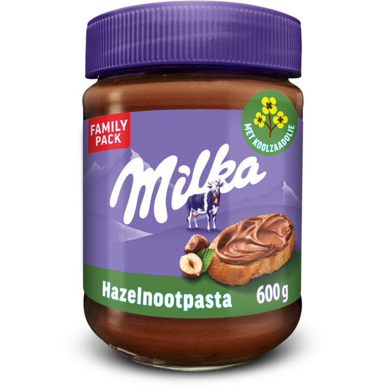 Een afbeelding van Milka Hazelnootpasta met chocolade