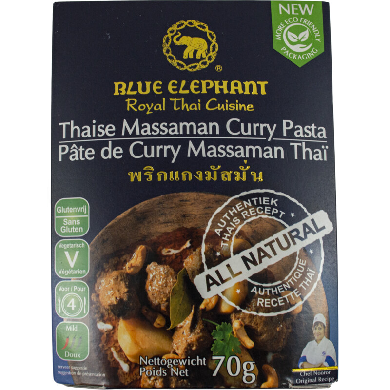 Een afbeelding van Blue Elephant Thaise Massaman curry pasta