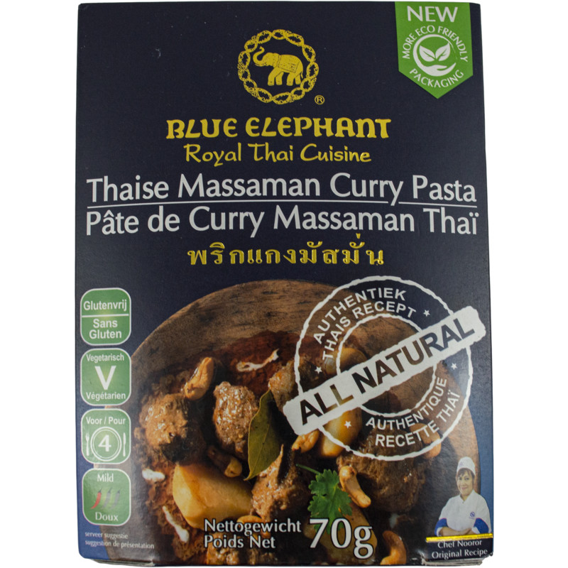 Een afbeelding van Blue Elephant Thaise Massaman curry pasta